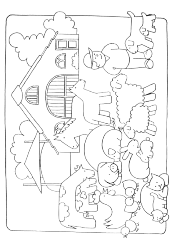 jeux de coloriage a dessiner animaux de la ferme