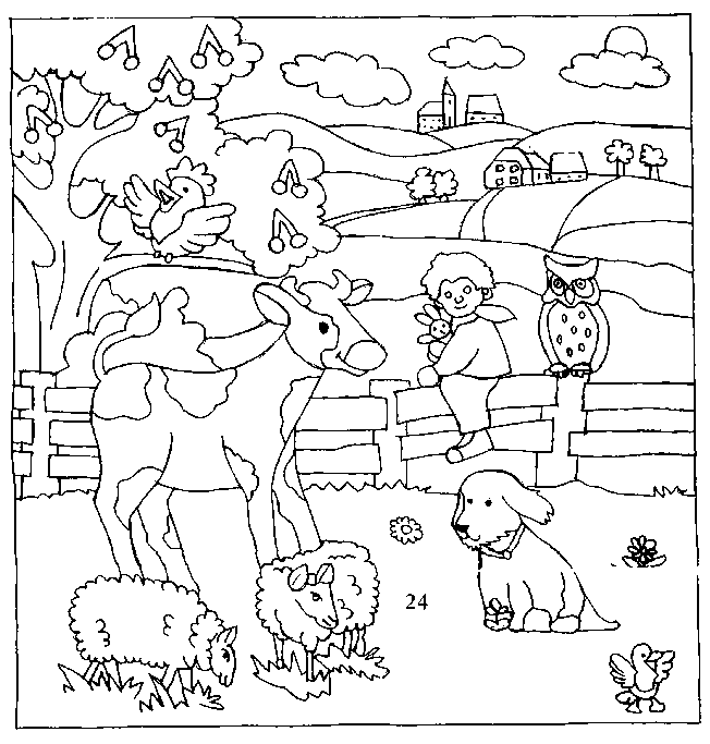 coloriage animaux de la ferme