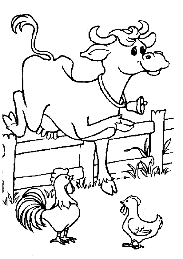 dessin a colorier a imprimer sur les animaux de la ferme