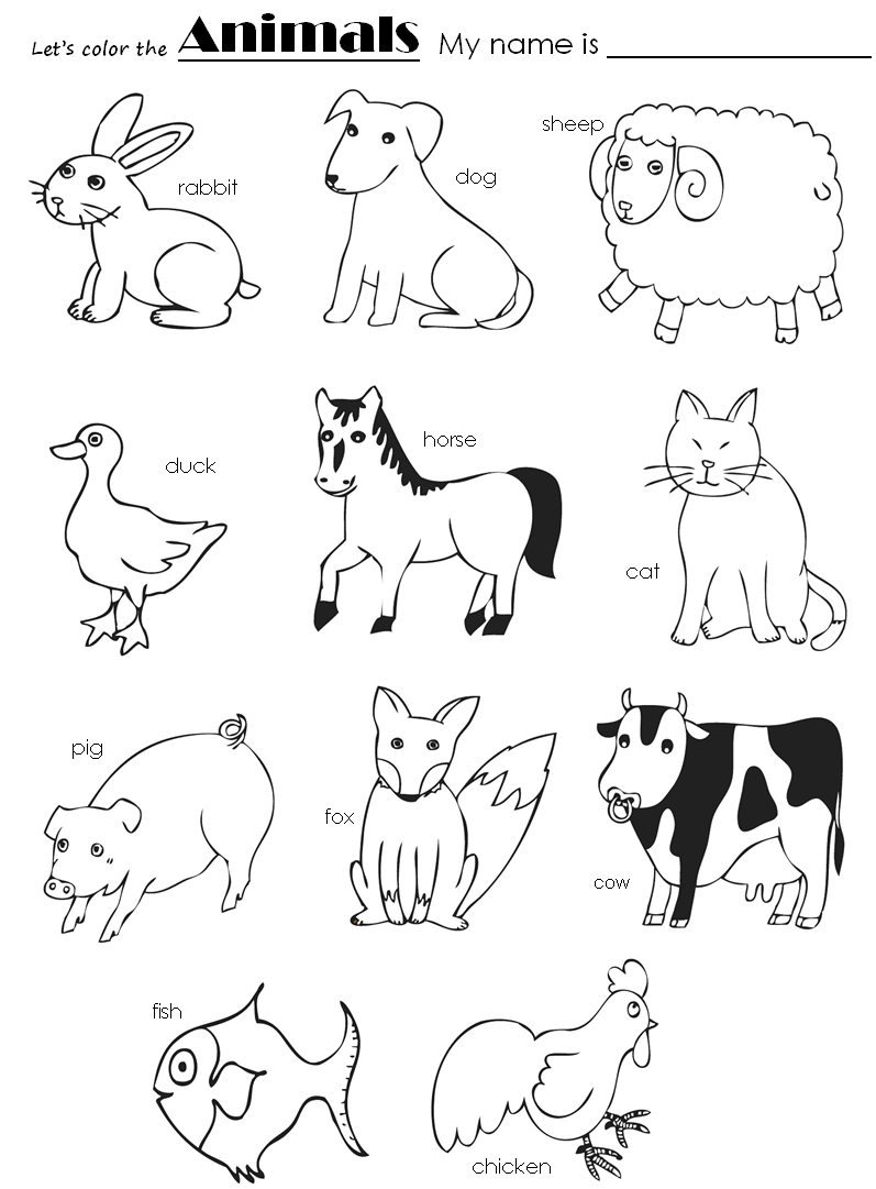 dessin animaux de la ferme � imprimer gratuit