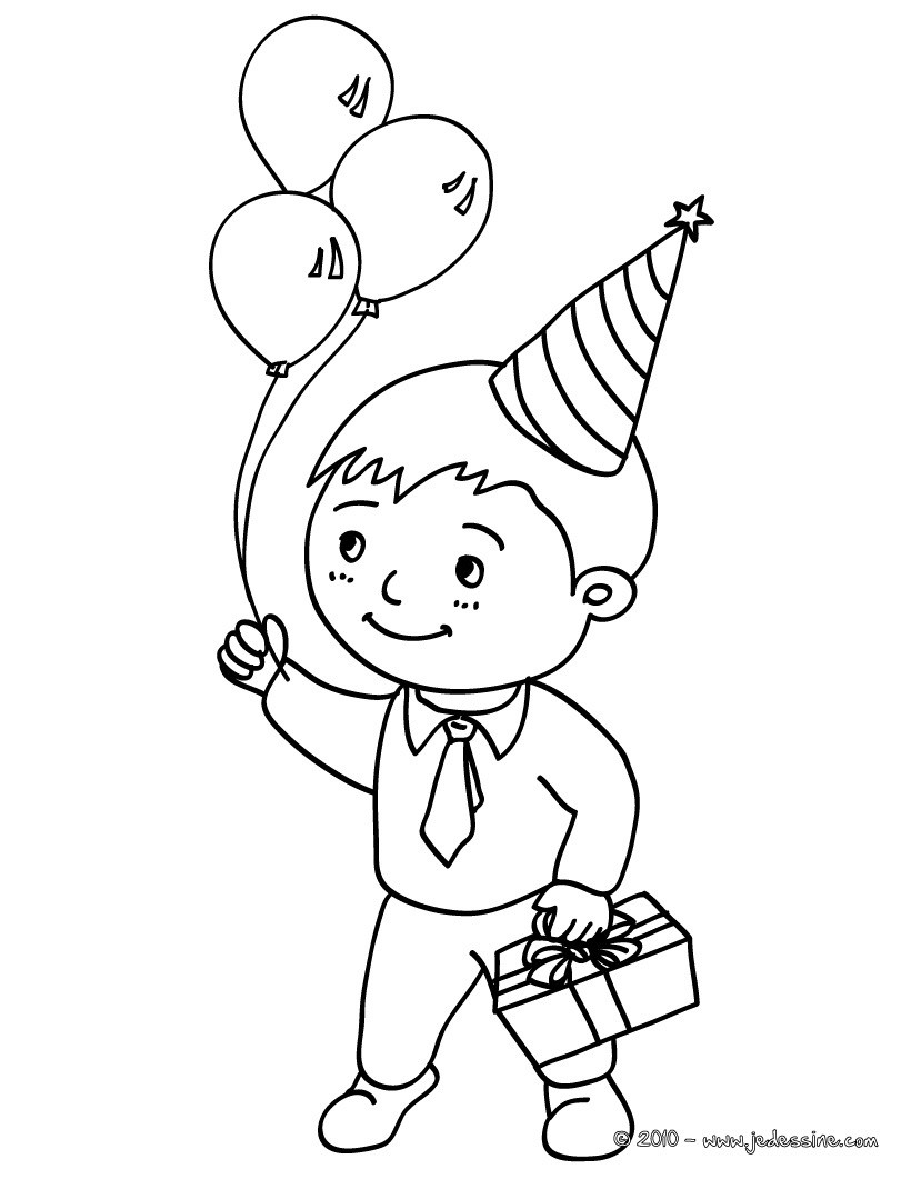 coloriage anniversaire 10 ans