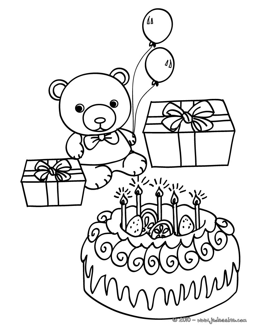 coloriage anniversaire maman