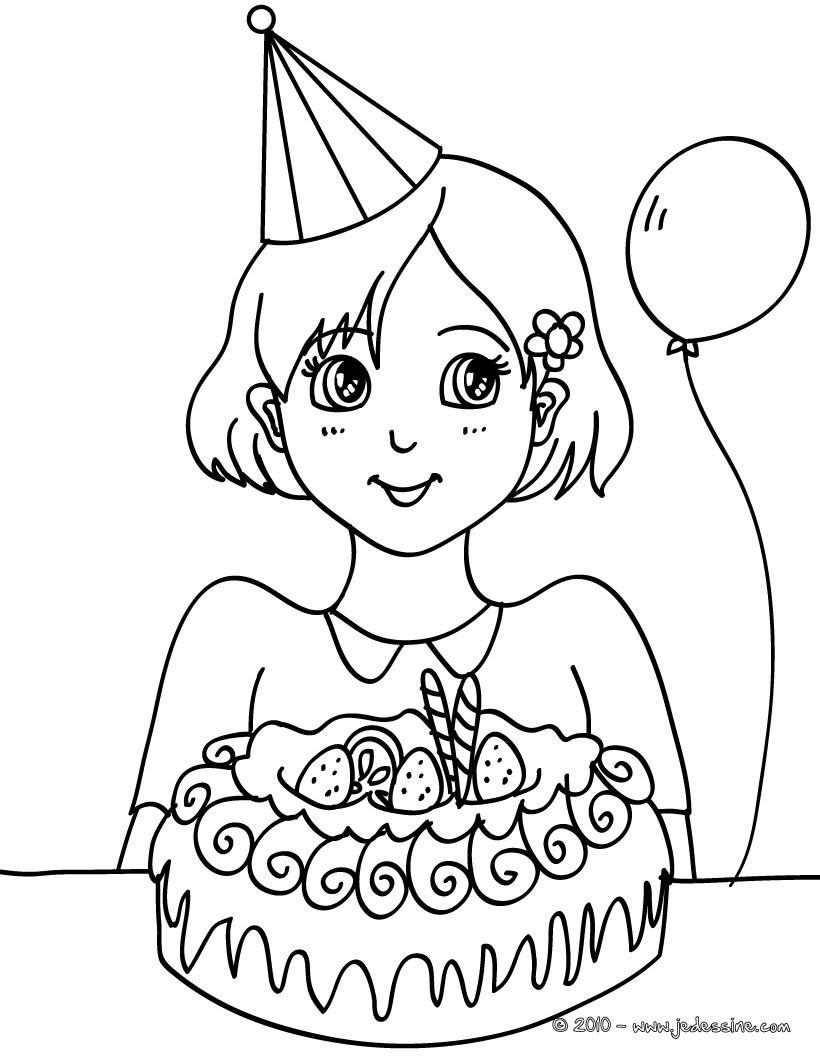 coloriage anniversaire maman