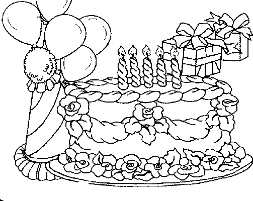 coloriage à dessiner à imprimer anniversaire 8 ans