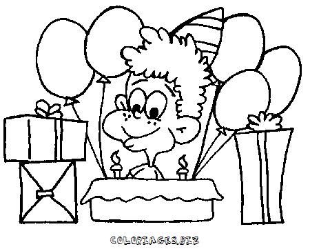 Coloriage D Anniversaire