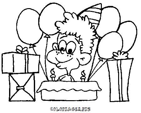 coloriage d anniversaire