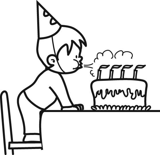 coloriage à dessiner joyeux anniversaire a imprimer gratuit