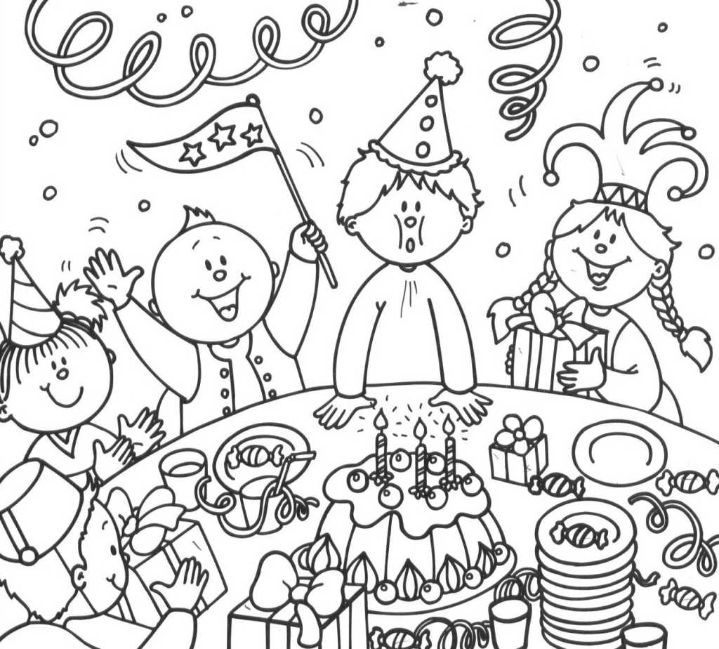 coloriage anniversaire