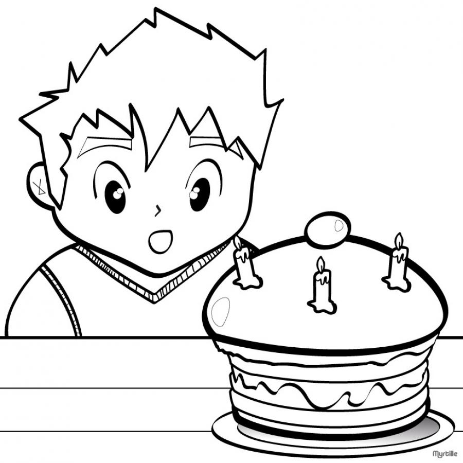 Coloriage Gateau Adulte 62 Bougie