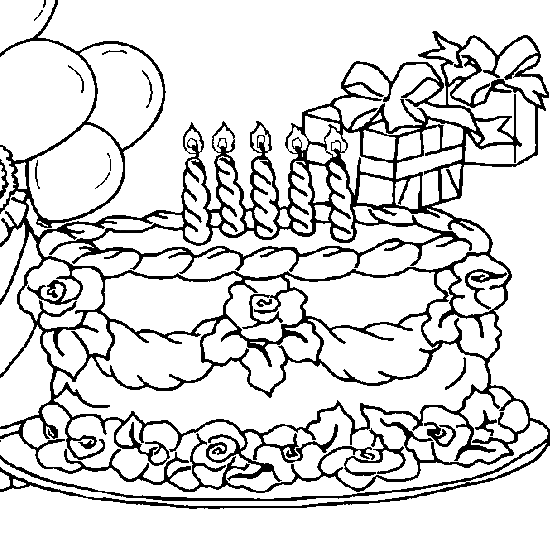 Coloriage Carte Anniversaire