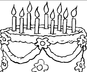 carte à colorier anniversaire