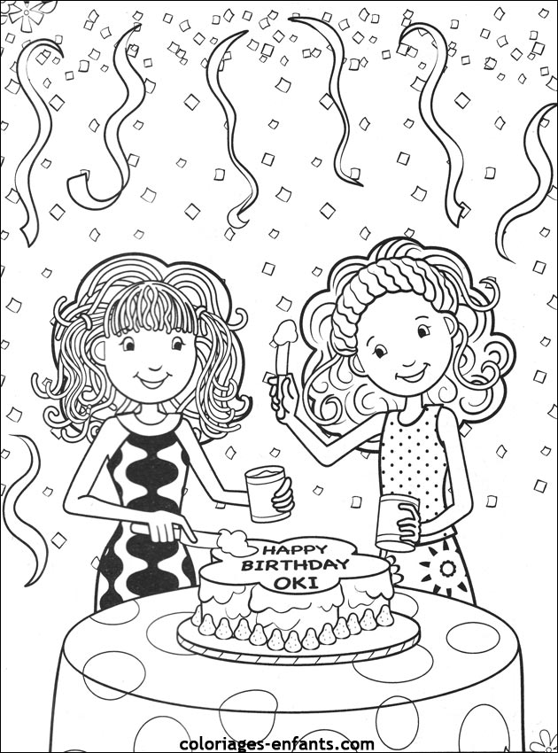 coloriage  dessiner d'anniversaire  imprimer pour adulte