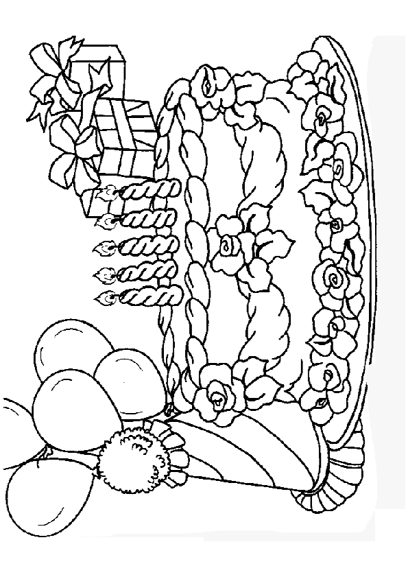 coloriage à dessiner anniversaire 9 ans