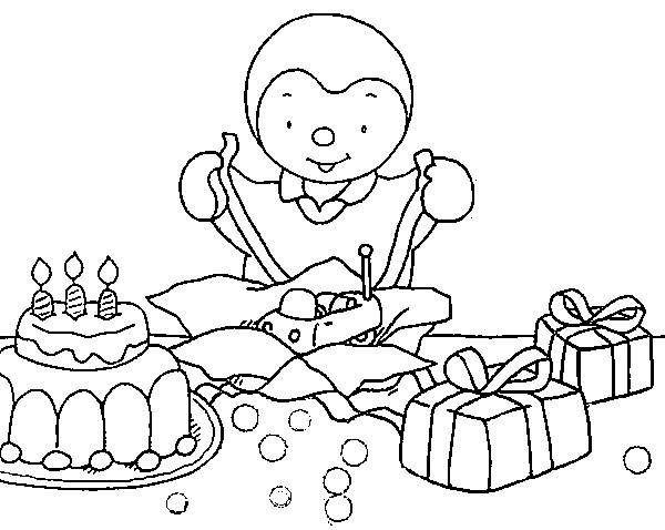 coloriage à dessiner anniversaire avec prenom