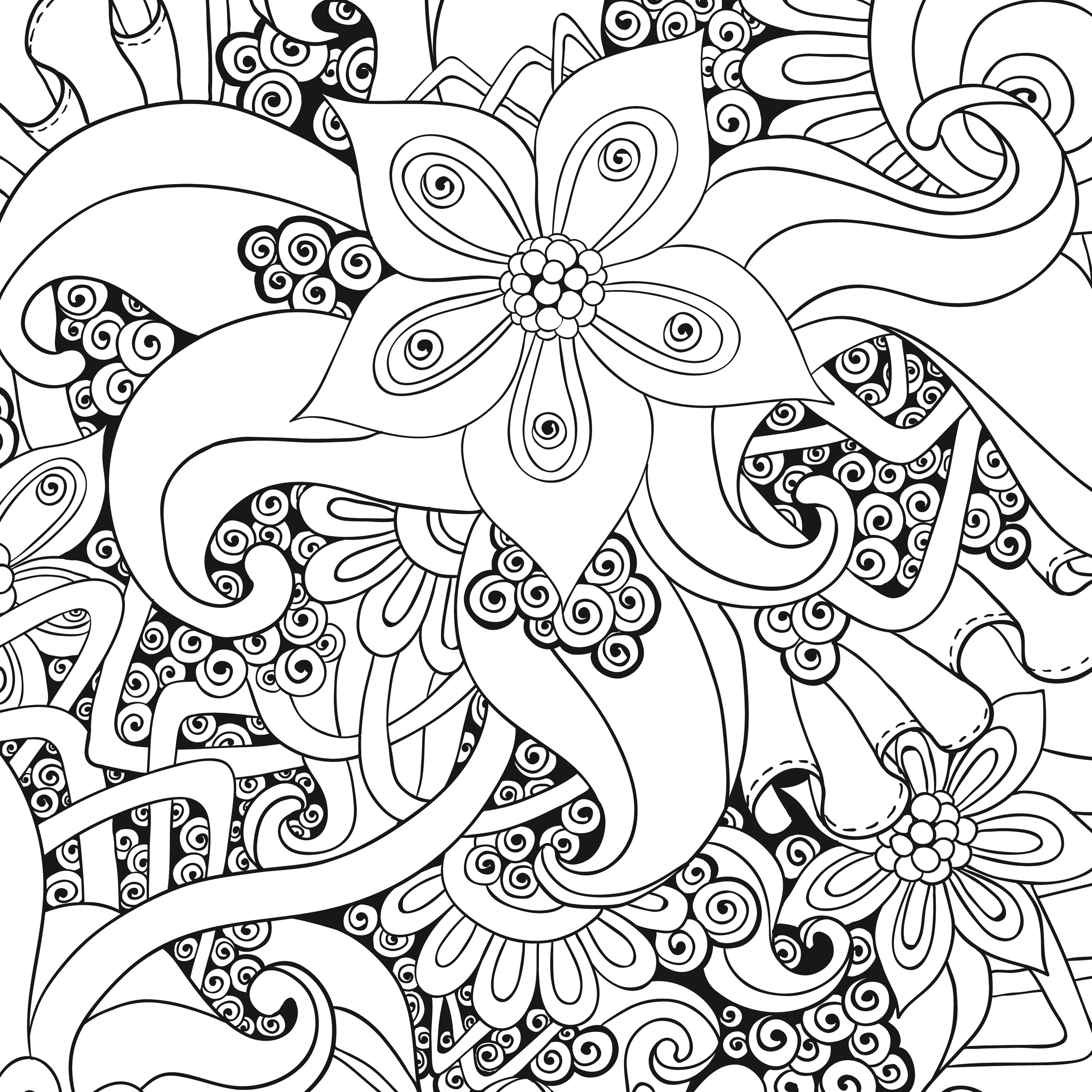 coloriage ƒ dessiner anti stress nature