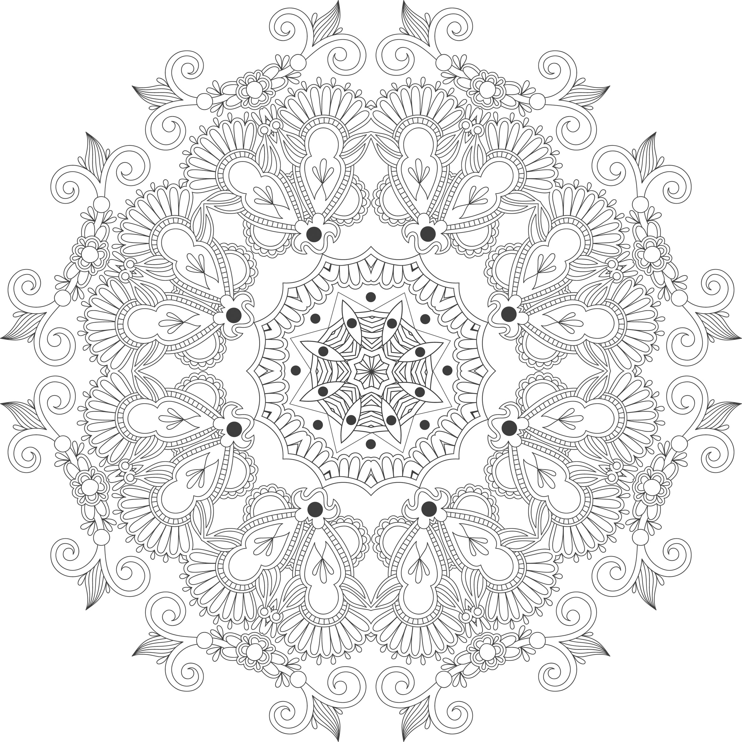 coloriage anti stress mandala dessin ƒ colorier anti stress jardin secret