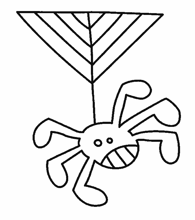 dessin à colorier toile d'araignée imprimer