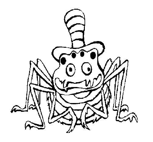 coloriage à dessiner homme araignée