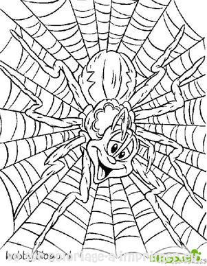 dessin à colorier araignée gypsie