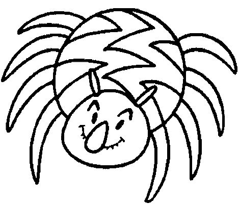 dessin à colorier d'araignée en ligne