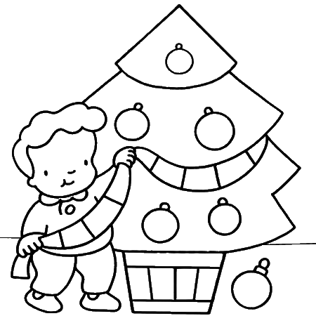 coloriage arbre de noel