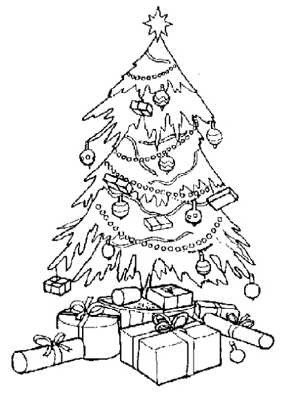 coloriage arbre de noel