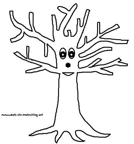 coloriage d'un arbre imprimer