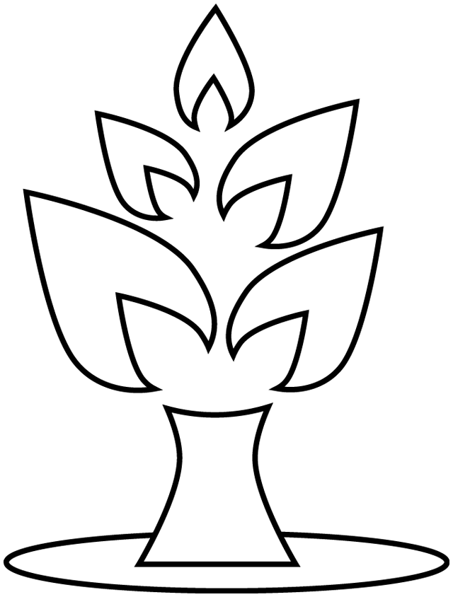 coloriage arbre baobab