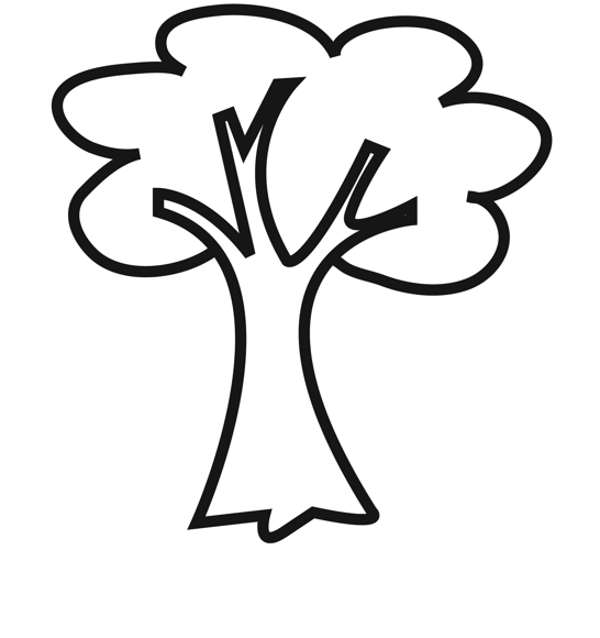 modele coloriage arbre