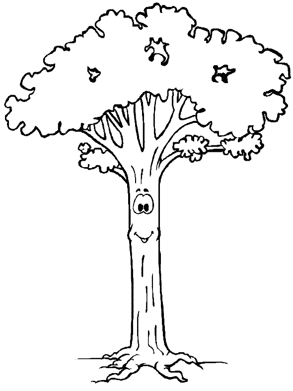 coloriage arbre cerisier