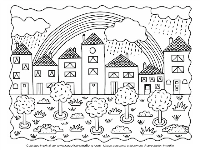32 dessins de coloriage Arcenciel à imprimer