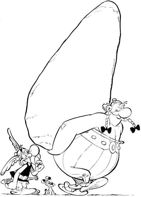 dessin coloriage � dessiner asterix obelix