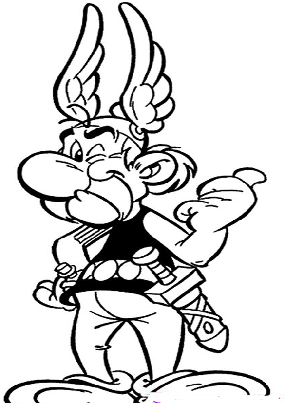 coloriage  dessiner parc asterix