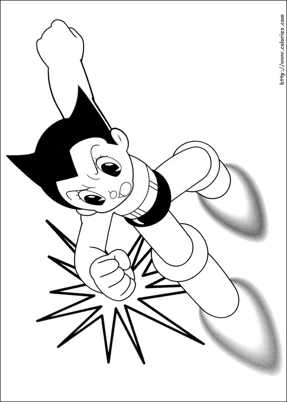 coloriage astro boy imprimer