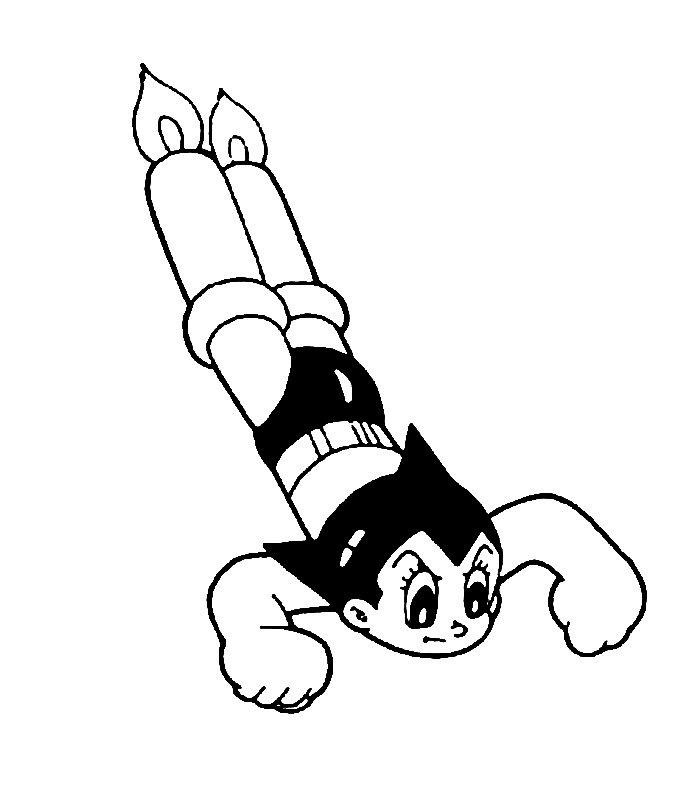 dessin à colorier de astro boy