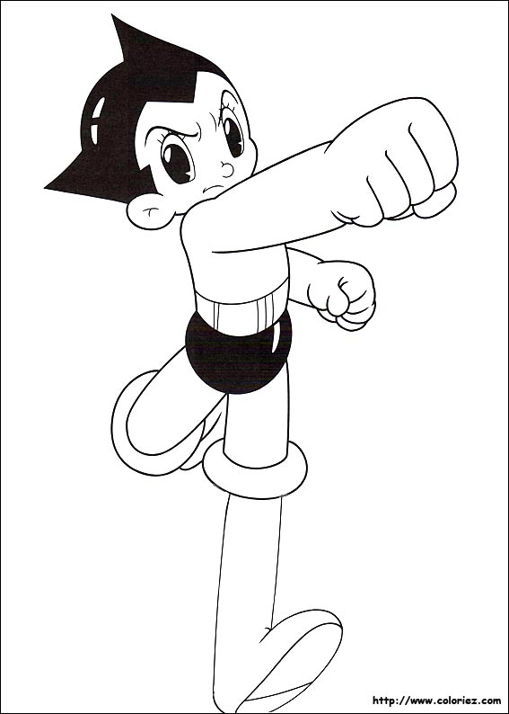 coloriage à dessiner d'astro boy