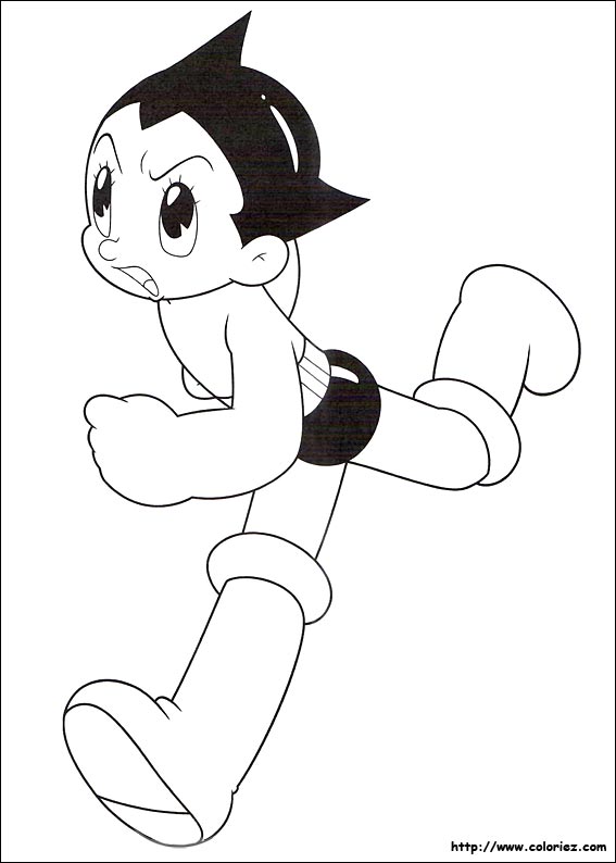 dessin  colorier d'astro boy