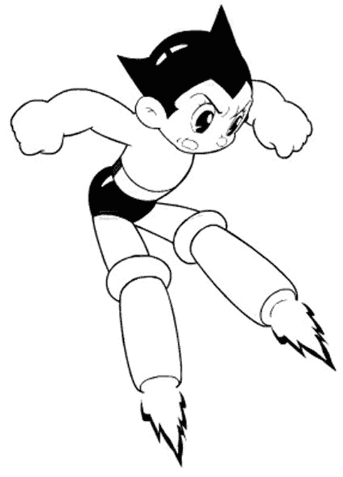 coloriage à dessiner astroboy