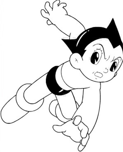 coloriage à dessiner astro boy imprimer