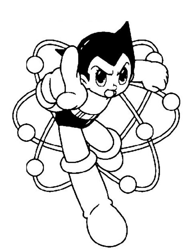 coloriage astro boy gratuit