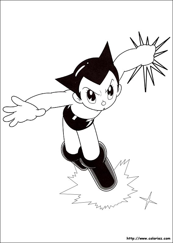 coloriage de astro boy