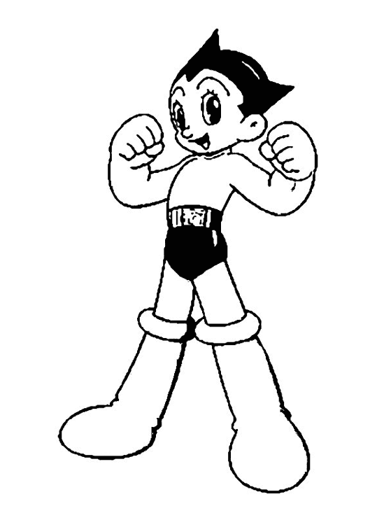 coloriage  dessiner astro boy en ligne