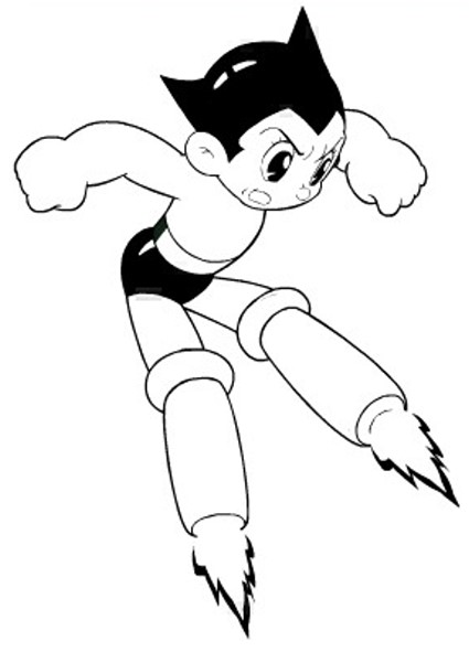 coloriage à dessiner astro boy gratuit