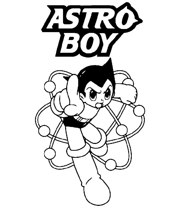 coloriage astro boy a imprimer