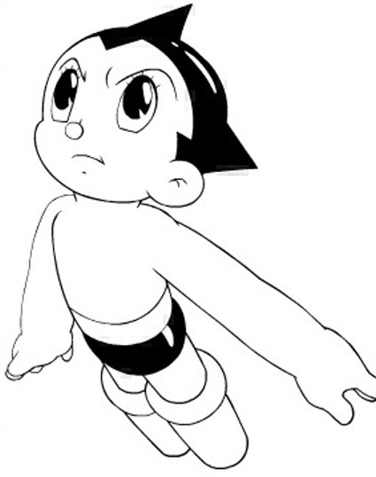 dessin à colorier astro boy en ligne