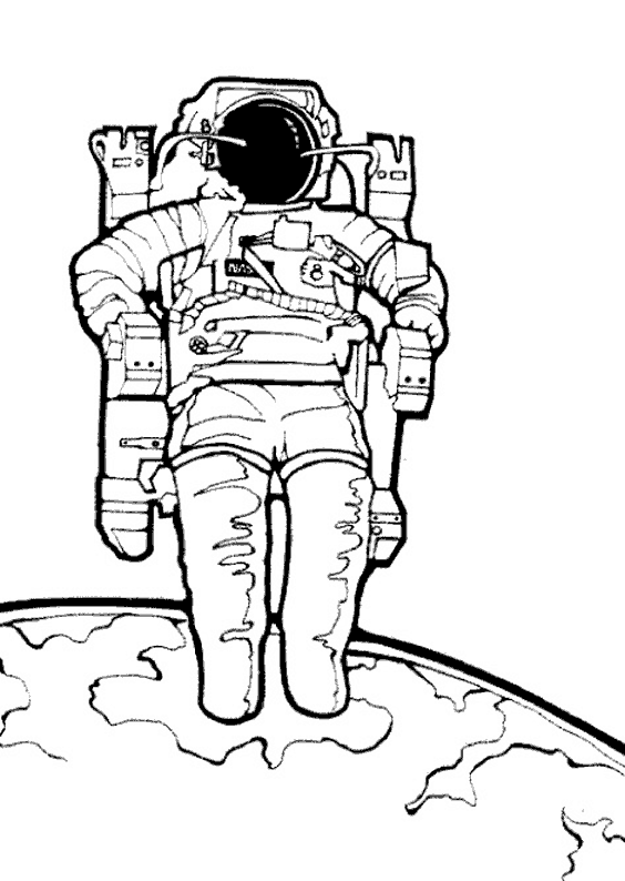 coloriage astronaute en ligne