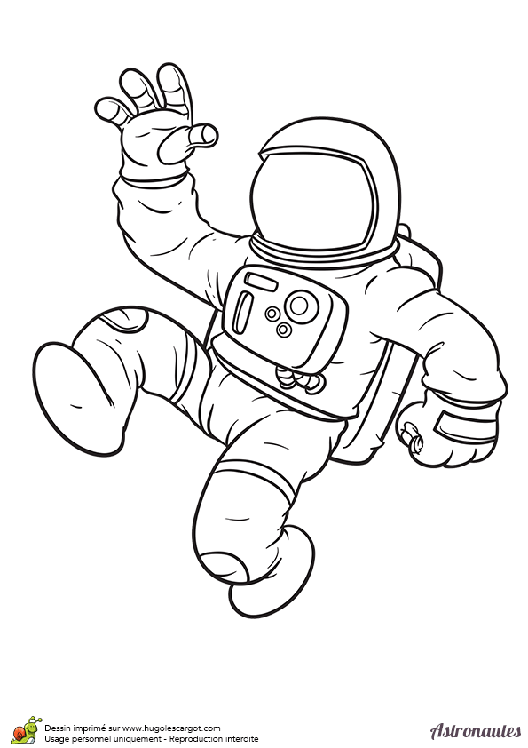 dessin astronaute espace