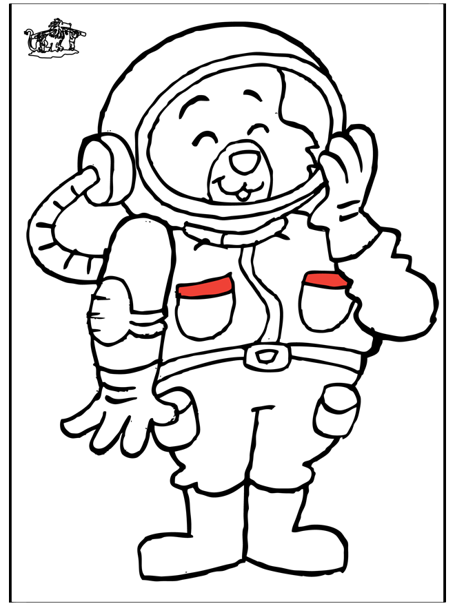 coloriage astronaute