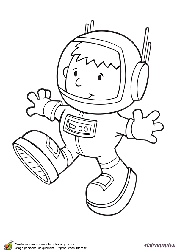 coloriage astronaute