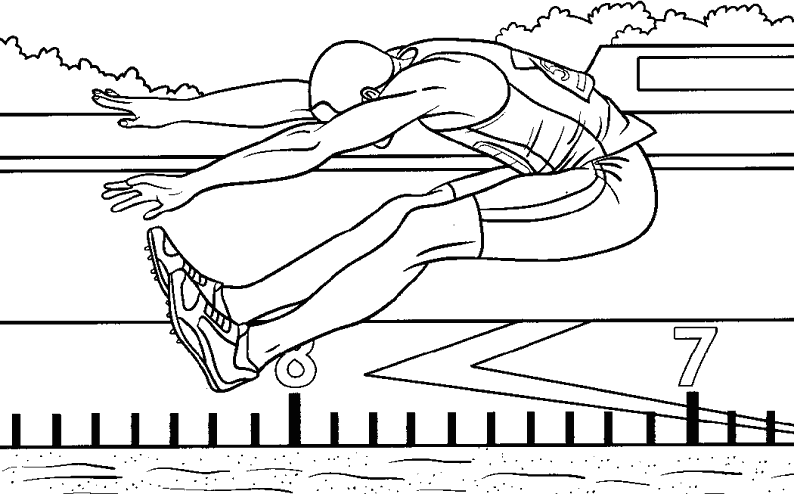 coloriage athlétisme